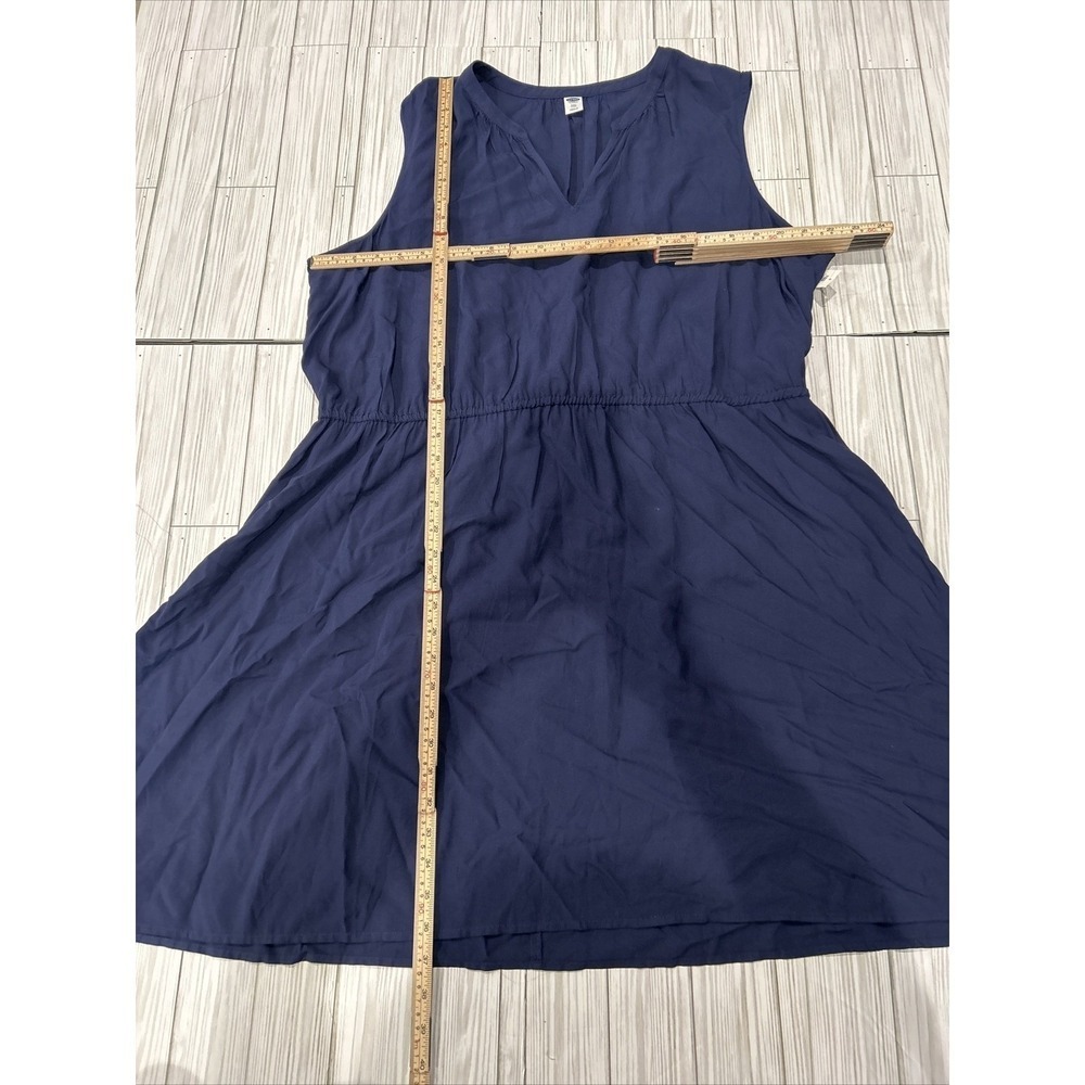 Old Navy Women's Plus Size Sleeveless Tunic‎ Dress Navy Blue NWT - Picture 7 of 9